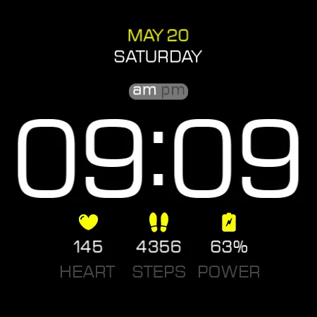 Key055 Digital Watch Face screenshot 25