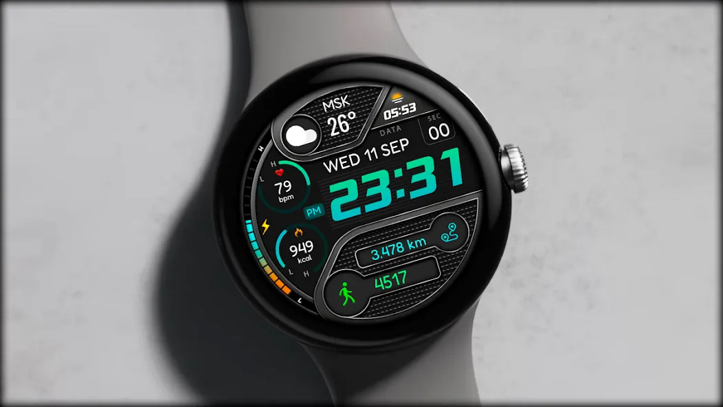 Digital Berulyk Watch Face screenshot 1