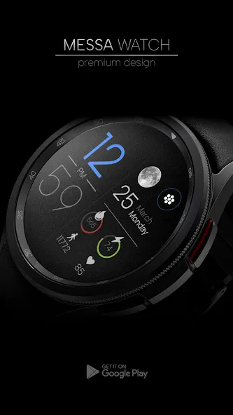 Minimal Digital Watch Moon Pro screenshot 4