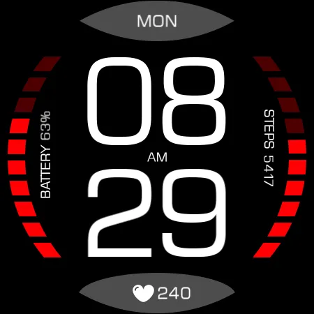 Key098 Digital Watch Face screenshot 25
