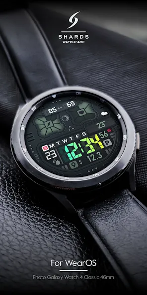 SH037 Watch Face, WearOS watch screenshot 4