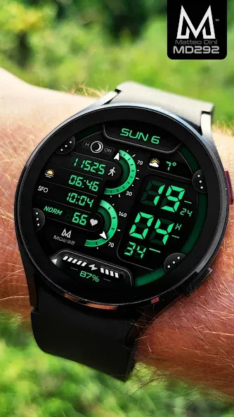 MD292 Digital watch face screenshot 5