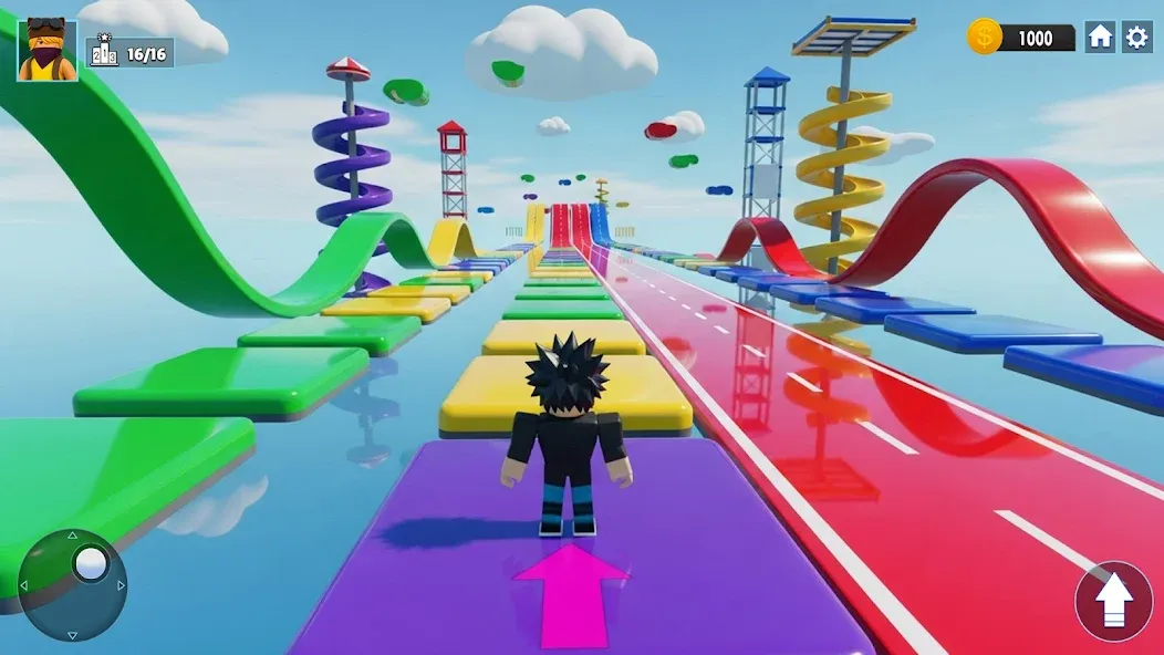 Obby Parkour: Superhero Stunts screenshot 2