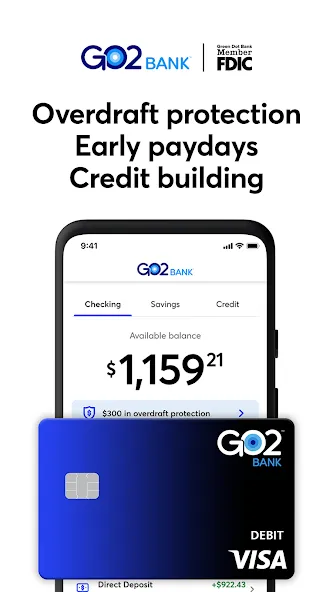 GO2bank: Mobile banking screenshot 1