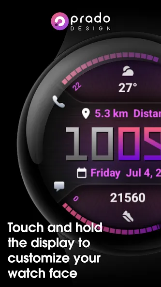 PRADO 77 Digital Watch Face screenshot 4