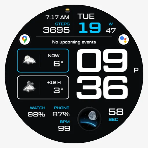 NW073: Digital watch face screenshot 5
