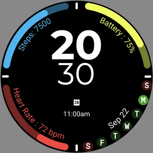 Active Sport Time Watch face screenshot 9