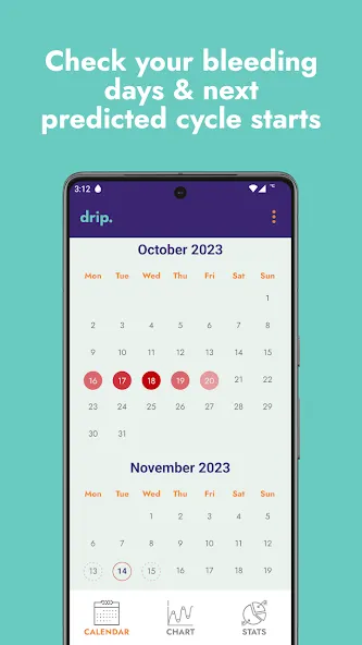 drip period & cycle tracker screenshot 3