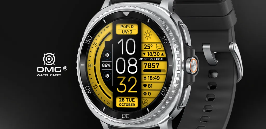 Digital Watch Face OMG 377 screenshot 1