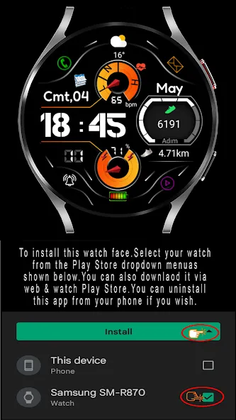 FSW261 WATCHFACE screenshot 2