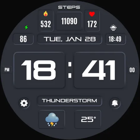 Suva Digital Watch Face screenshot 29