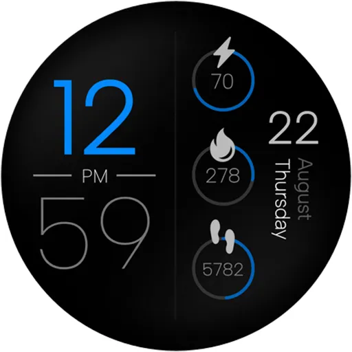 Digital Minimal Watch Face IO screenshot 20