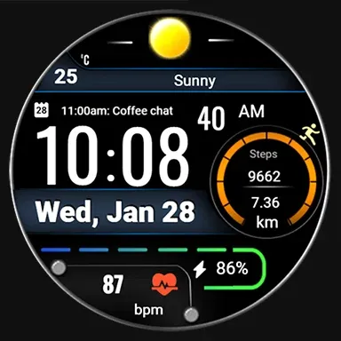 Digital FSW304 Watchface screenshot 17