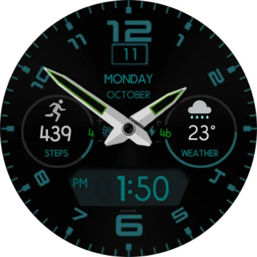 NTV439 - Hybrid watch face screenshot 30