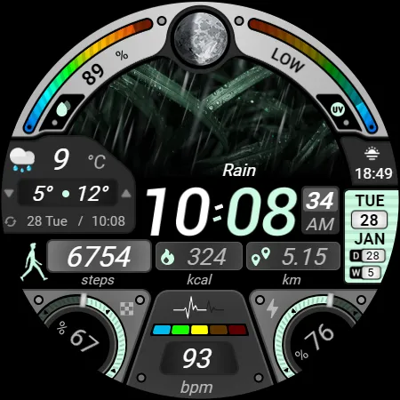 Rainbow Weather - Watch Face screenshot 27