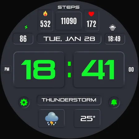 Suva Digital Watch Face screenshot 34