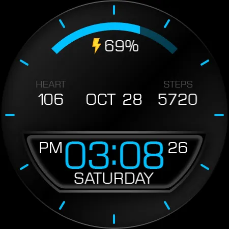 Key103 Digital Watch Face screenshot 25