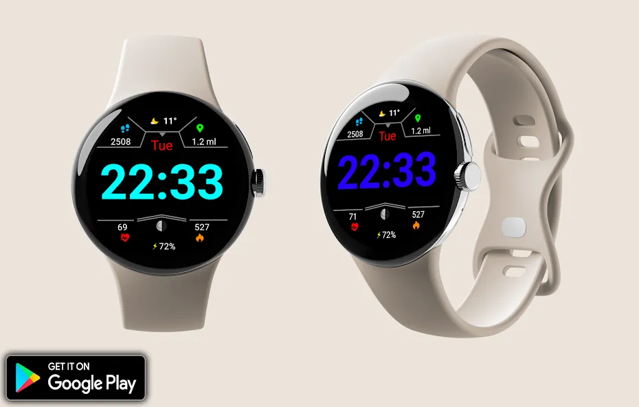 Digital Pinab Watch Face screenshot 3
