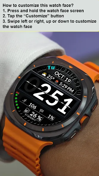 NTV520 - Digital watch face screenshot 16