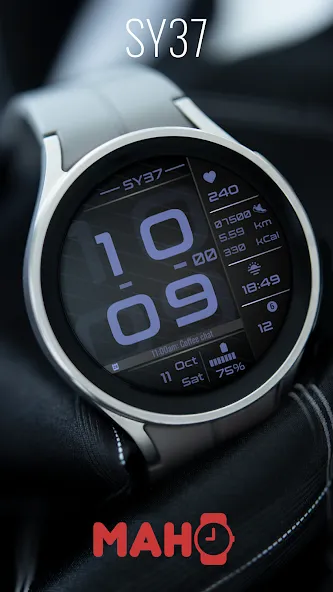SY37 Watch Face for Wear OS screenshot 2