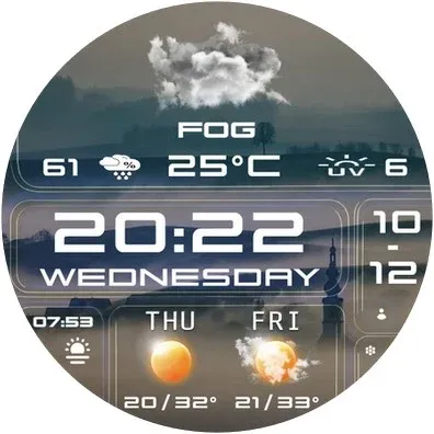 N-SPORT 758 Watch Face Wear OS screenshot 11