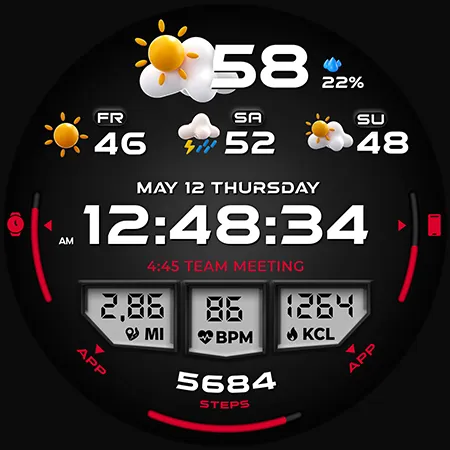 PER60 Extreme Watch Face screenshot 45