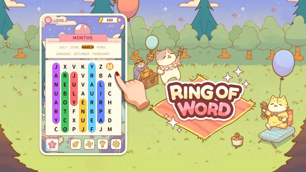 Ring of Words2: Cats Party screenshot 9
