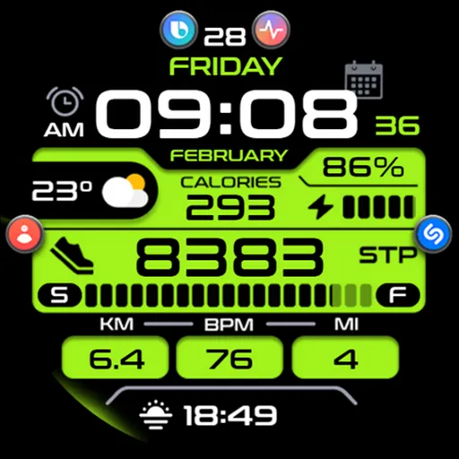 OMG 193 Digital Watch Face screenshot 29