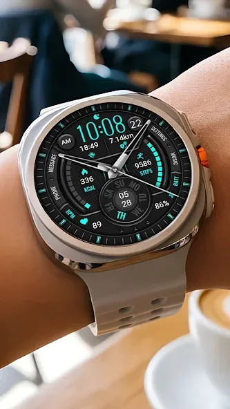 Green Blue Texture ZKin Watch screenshot 1