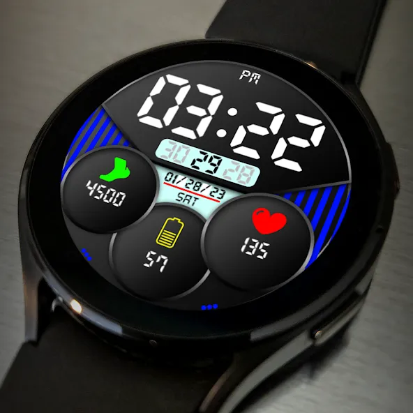 Key018 Digital Watch Face screenshot 3