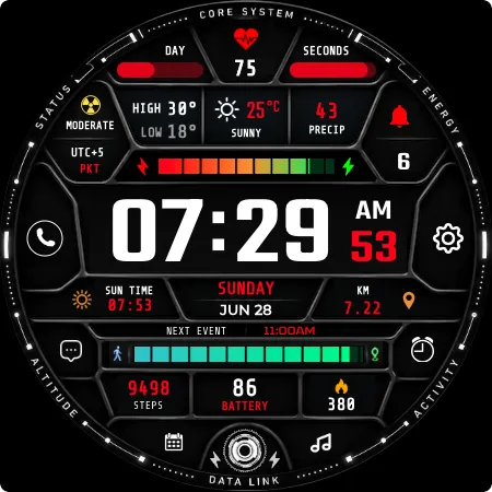 Cipher 0̸x Mission Watch Face screenshot 8