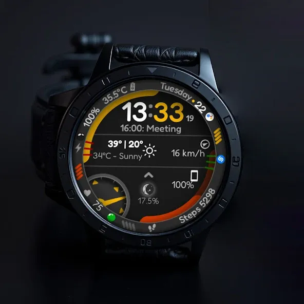 Digital Watch Face CUE115 screenshot 1