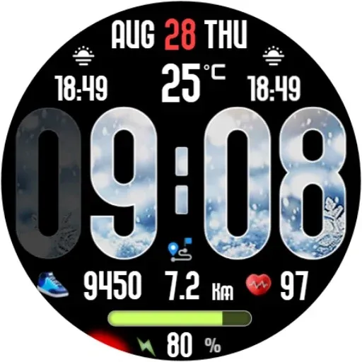 Animated Weather Digital Clock screenshot 21