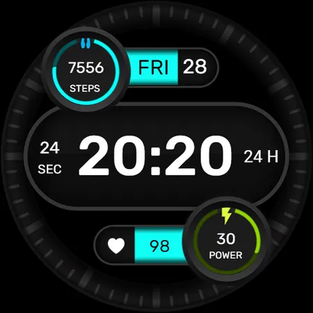 IA130 Simple Digital Watchface screenshot 13