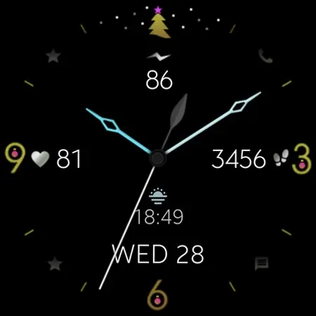 Minimal Christmas Watch Face screenshot 10