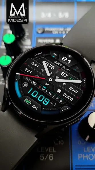 MD294 Analog watch face screenshot 5