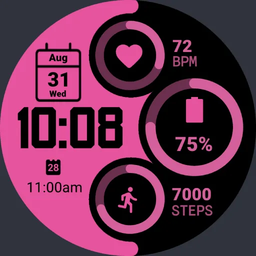 MPW01 Digital Watch Face screenshot 14