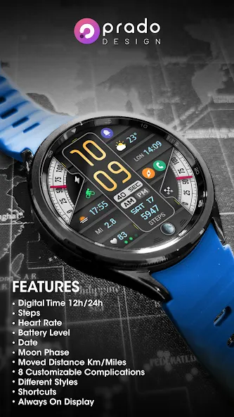 PRADO 60 Digital Watch Face screenshot 2