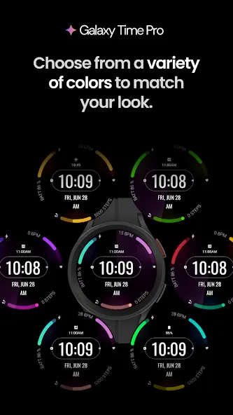 Galaxy Time Pro: Watch face screenshot 2