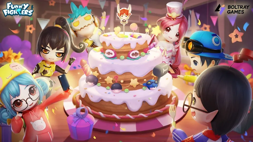 Funny Fighters: Battle Royale screenshot 1