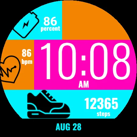 Bubble Gum Watch Face screenshot 5