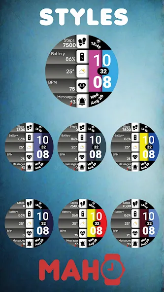 MAHO006 Wear OS Watch Face screenshot 3