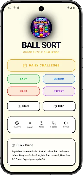 Ball Sort Color Sort Offline screenshot 2