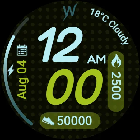 Violet Glow Watch Face screenshot 9