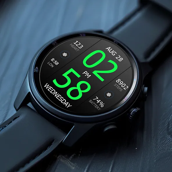 Key WF33 Digital Watch Face screenshot 3