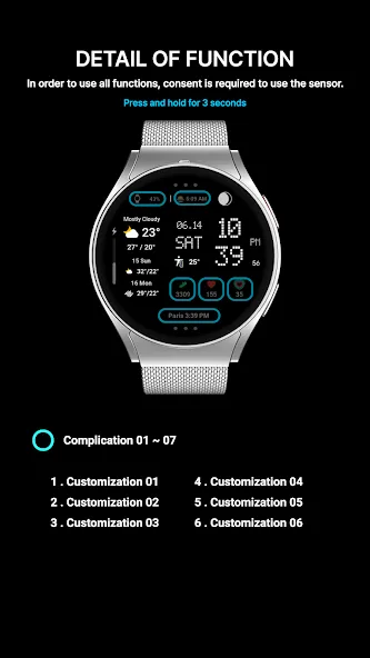 ACRO Digital Weather Watchface screenshot 8