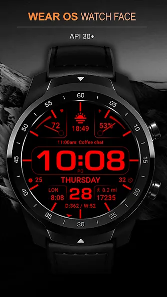 WFP 232 Stylish watch face screenshot 7