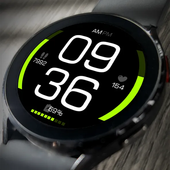 Key085 Modern Watch Face screenshot 1