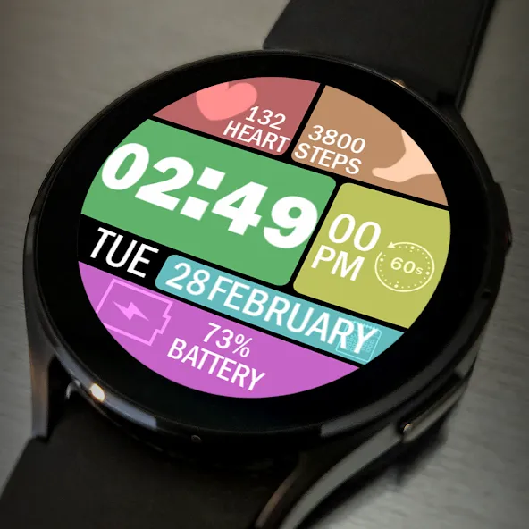 Key021 Digital Watch Face screenshot 3
