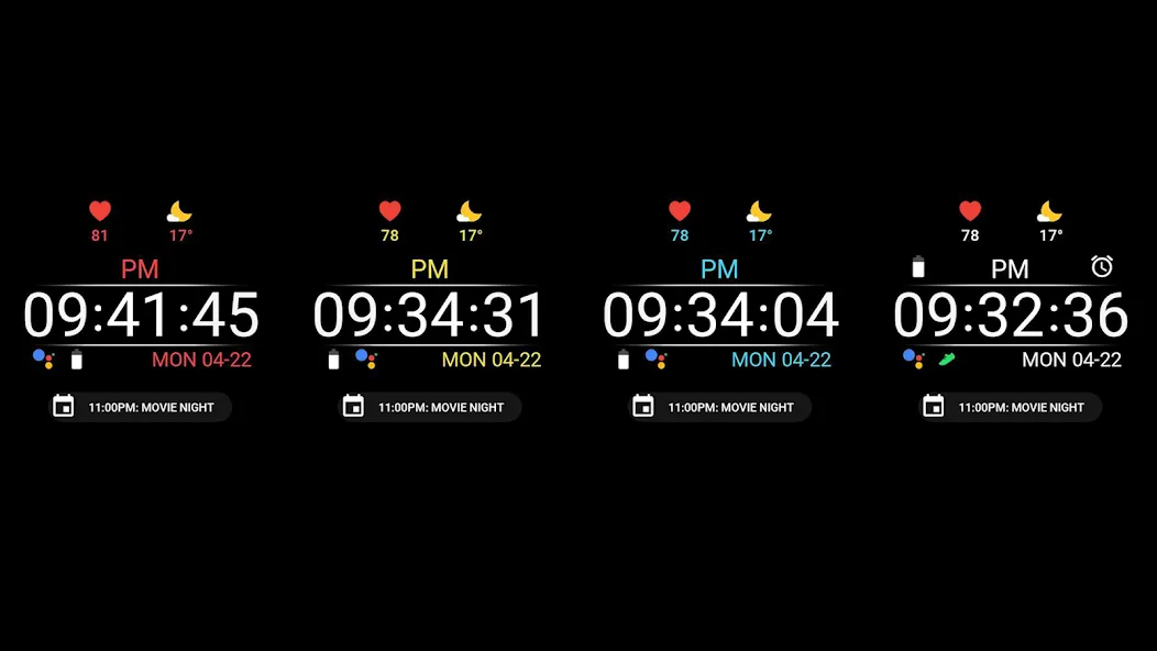 Night ver 05 - watch face screenshot 16